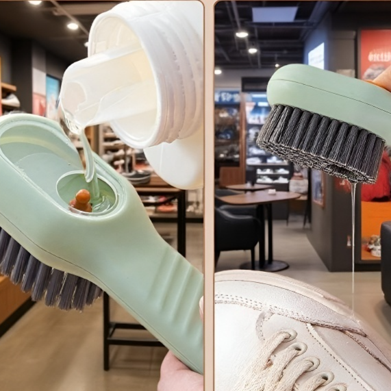 액체 충전이 가능한 다기능 신발 브러시