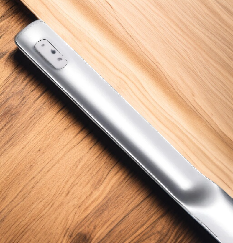 Stainless steel kitchen skimmer in use