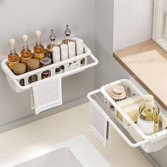 주방 벽걸이 접이식 쓰레기통 