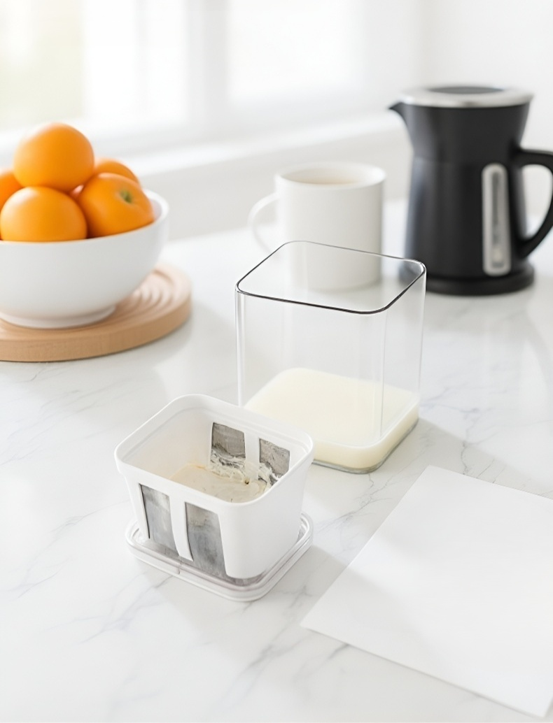 Easy-to-clean Japanese yogurt strainer parts