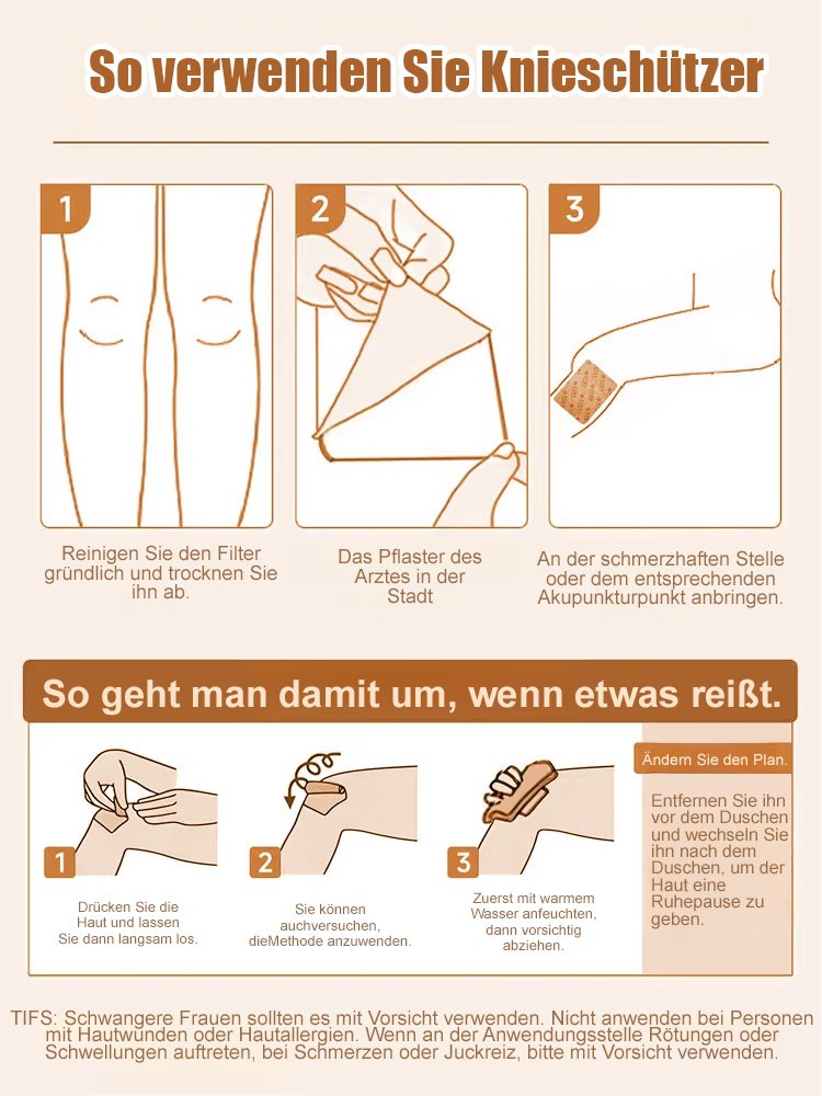 Atmungsaktives Pflaster zur Linderung von Gelenkschmerzen