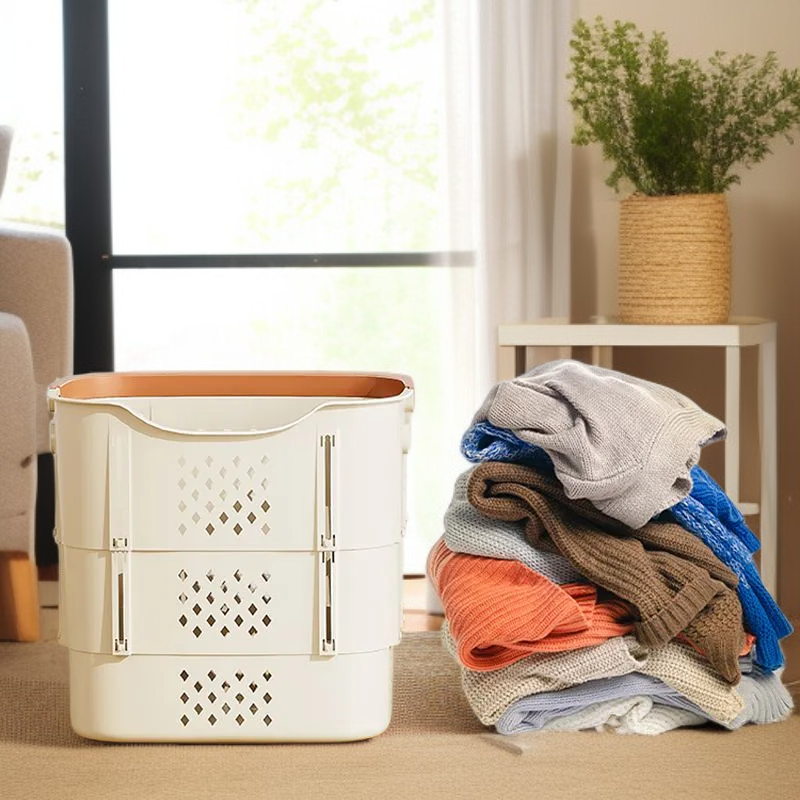 Multilayer largecapacity clothing storage basket