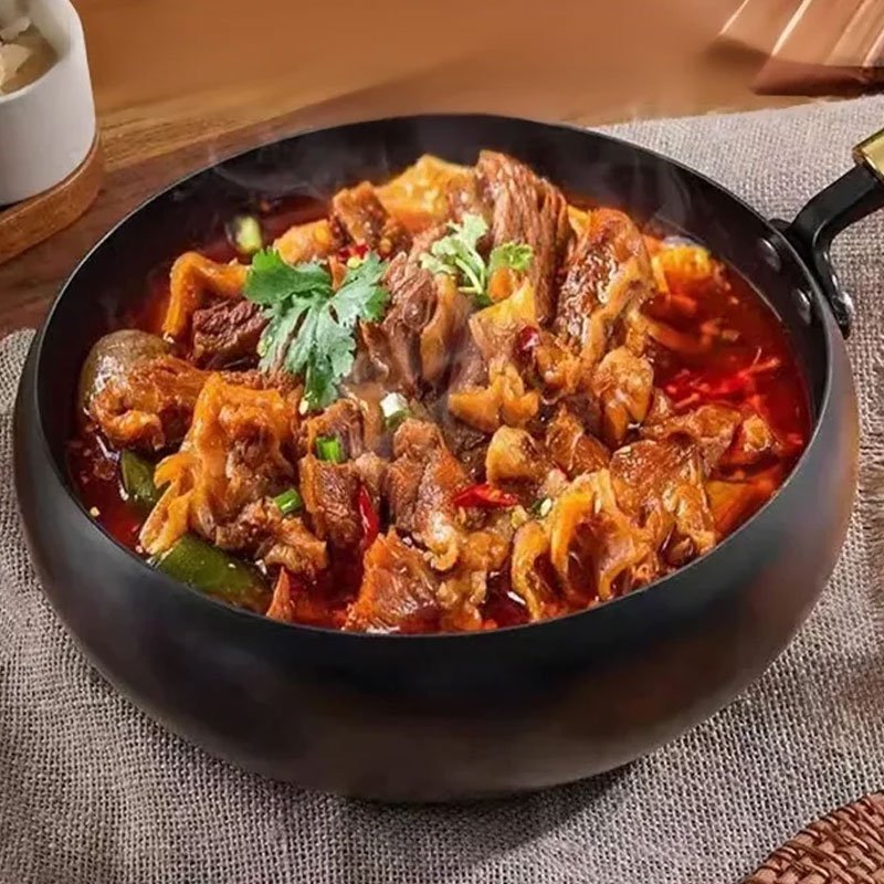 Handcrafted Hammered Texture Large Belly Pot