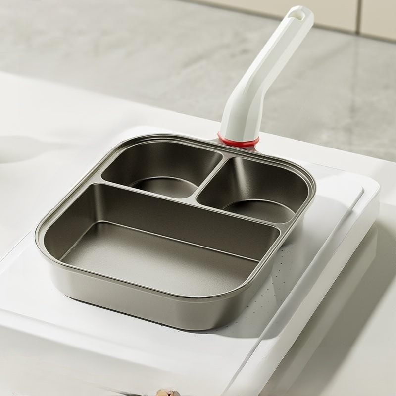 กระทะทอดอาหารเช้าไทเทเนียมหนา