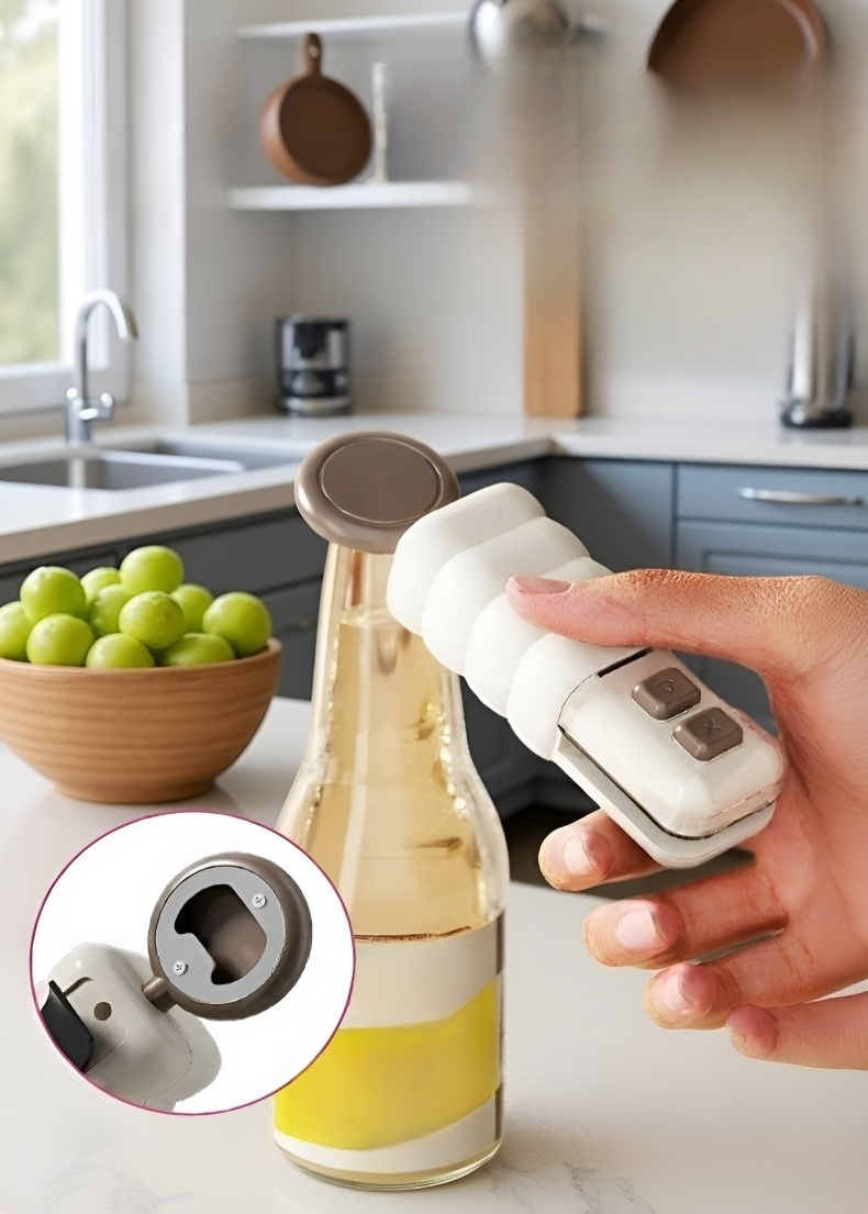 Close-up of sealing mechanism on mini magnetic sealer