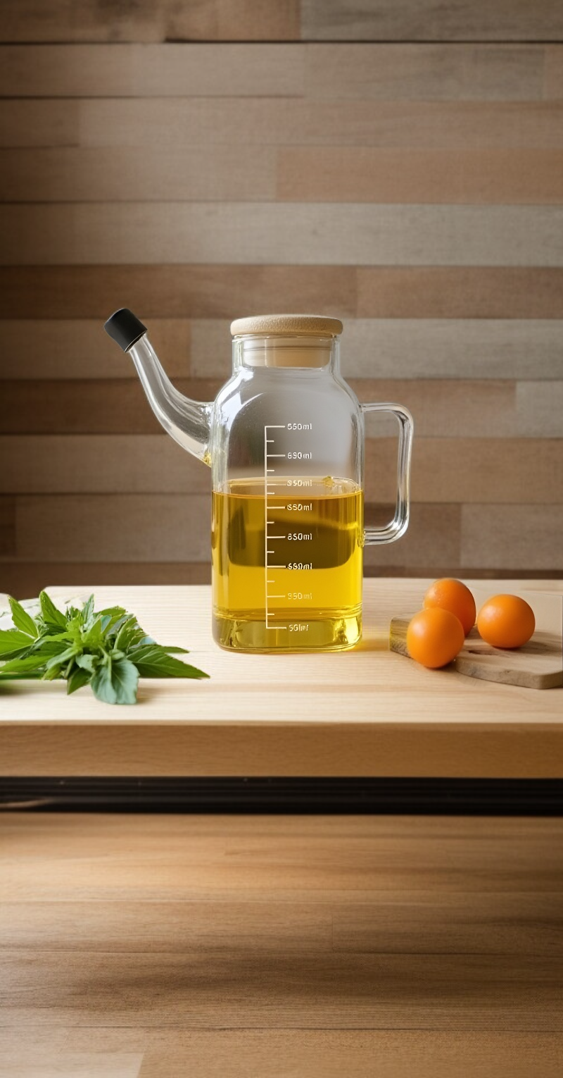 Glasölflasche als Geschenkidee für Hobbyköche