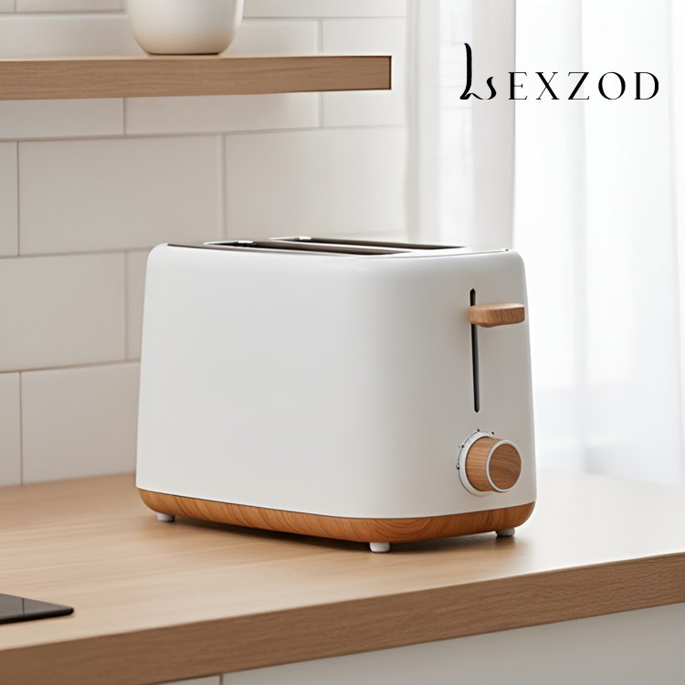 심플한 디자인의 빵 제조기 측면 사진