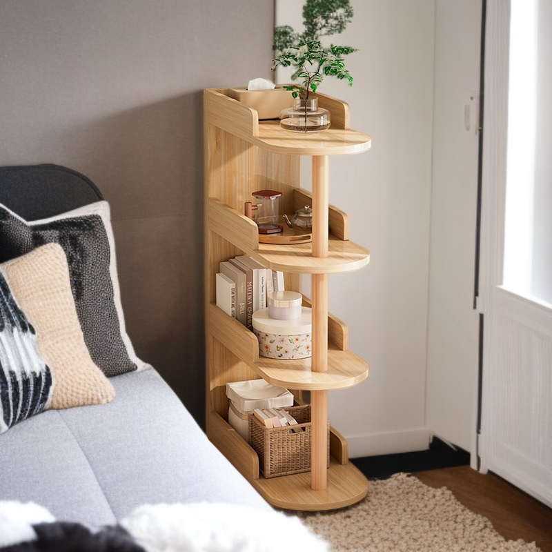 침대 옆 테이블 소파 사이드 테이블 틈새 수납 진열 선반 소형 책장 수납장
