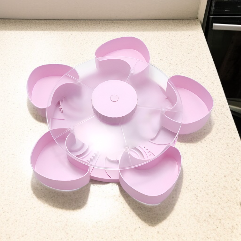 Rotating Divided Snack Tray