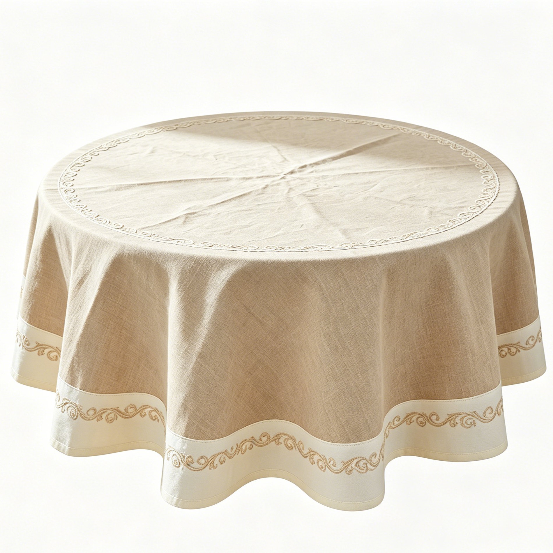 Nappe de table ronde étanche pour salle à manger