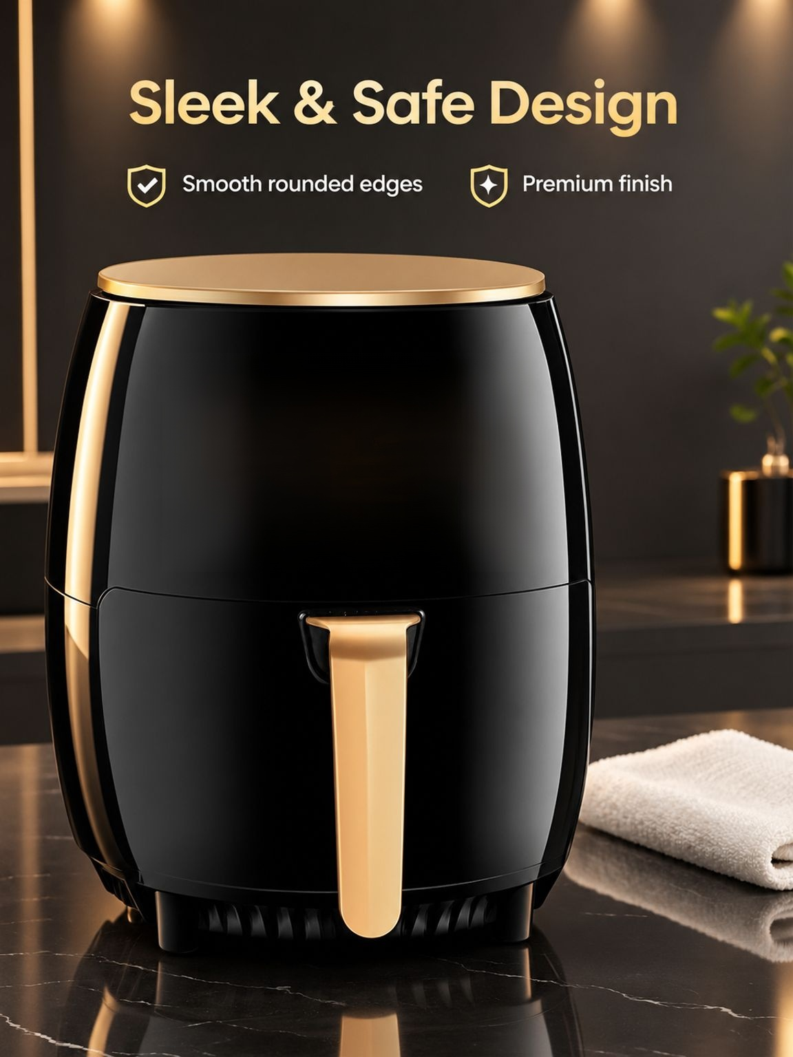 Removable air fryer basket for easy serving