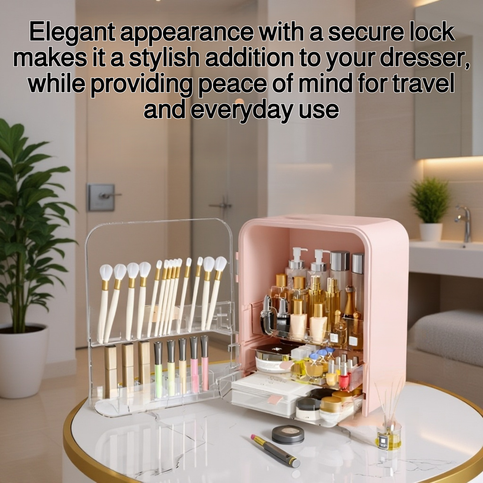 Large capacity jewelry box with multiple compartments