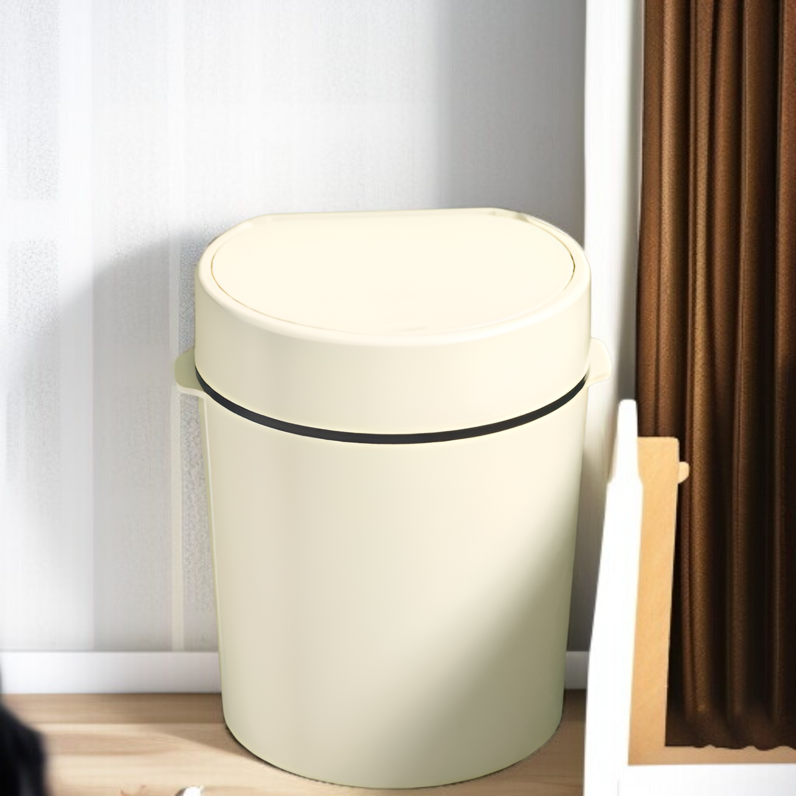 家庭用キッチン大口径ゴミ箱リビングルーム大容量ゴミ箱アロマセラピー収納収納バケツポップアップ蓋収納バケツ