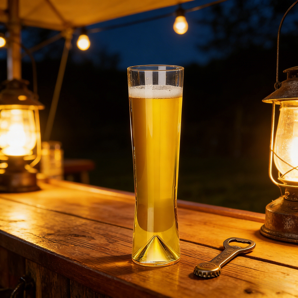 Großes Bierglas mit Stiel für Craft-Bier