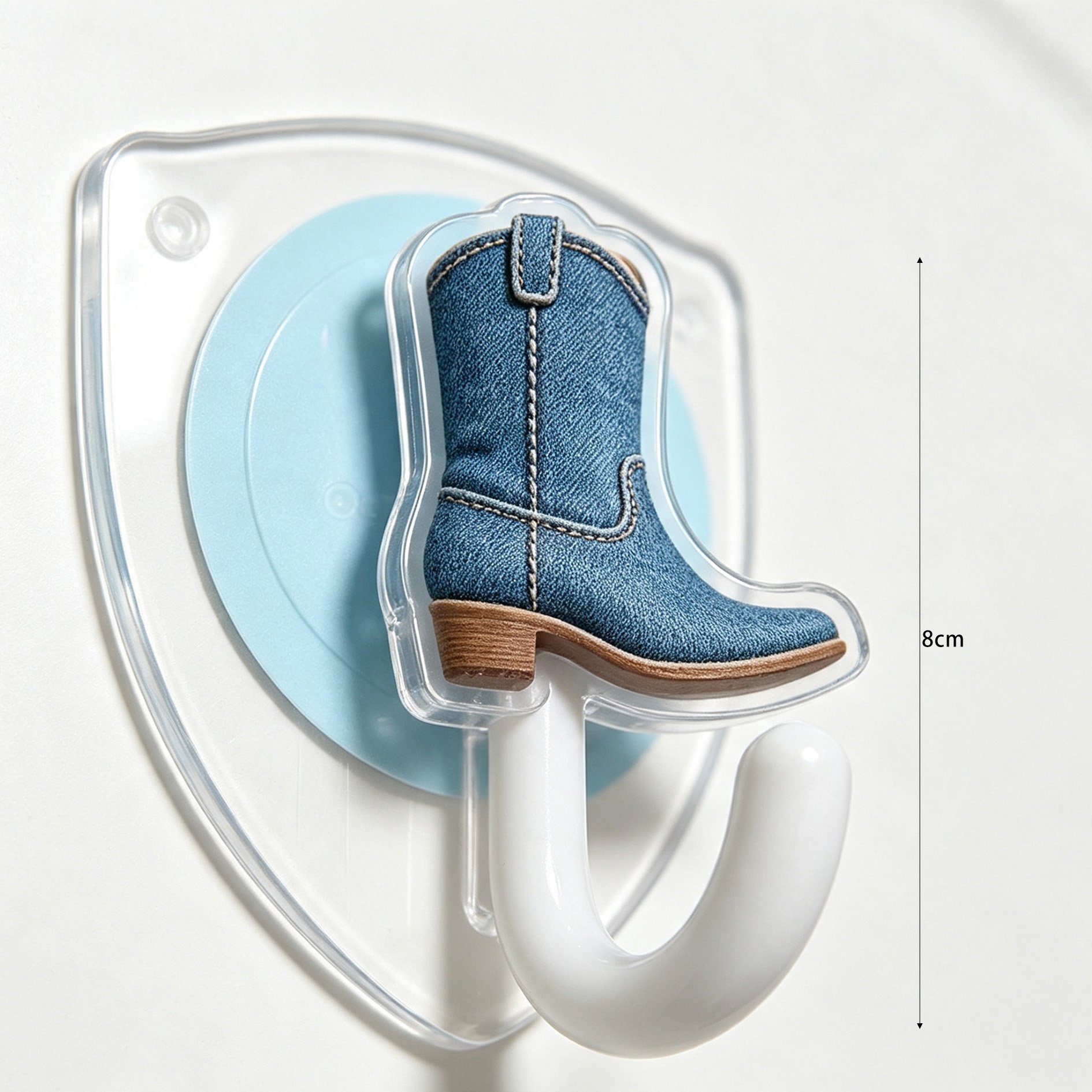 Durable wall hooks holding cowboy boots