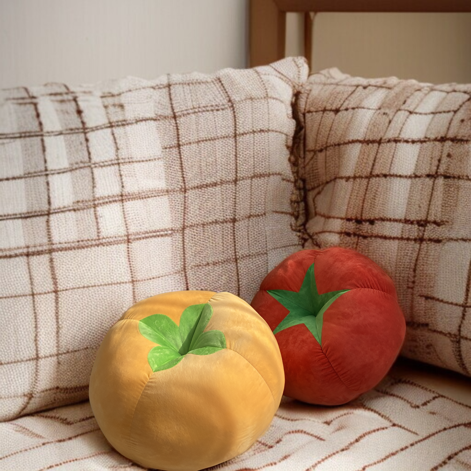 抱き枕 トマト キノコ クッション フロアクッション かわいい ぬいぐるみ 枕 かわいい 畳チェアパッド ごろ寝クッション 椅子用 チェアクッション INS風 おしゃれ