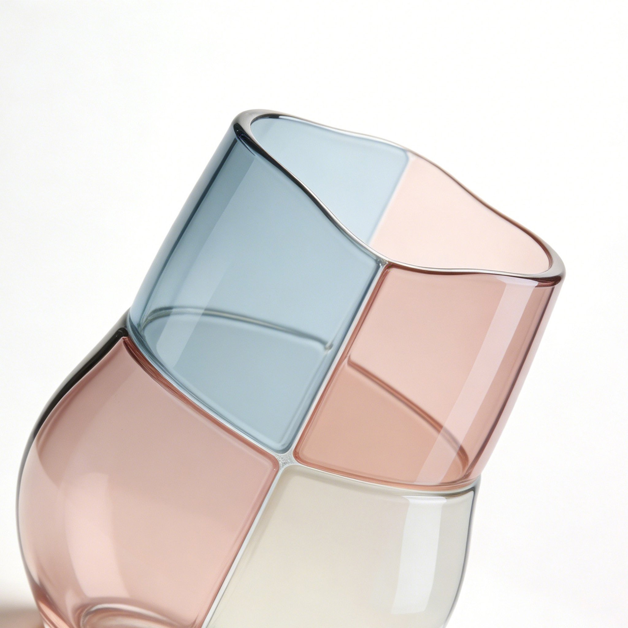 심플 유리컵 4개 세트 투명 디자인