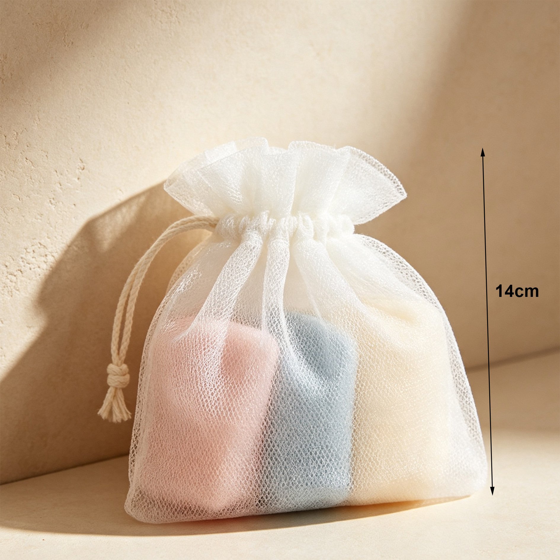Durable mesh bags for laundry, produce, and accessories