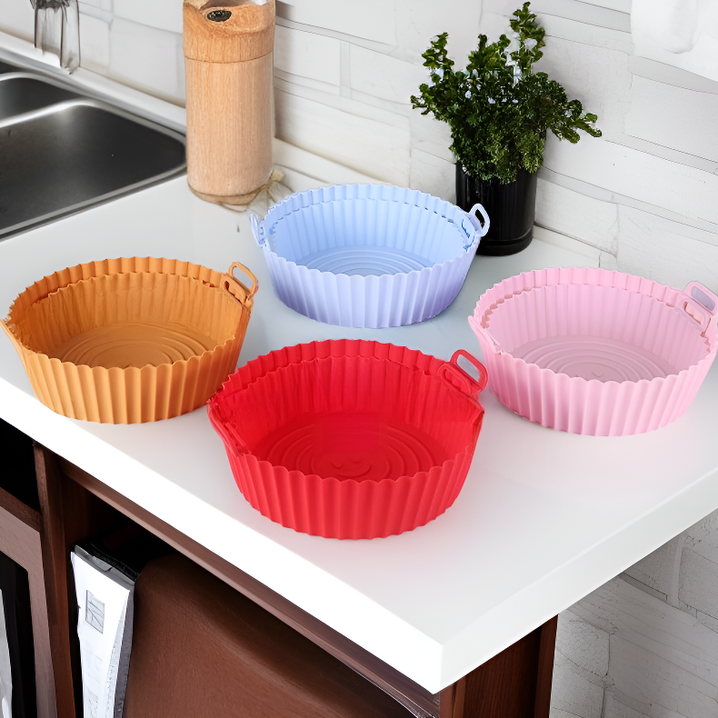 Juego de charolas de silicona resistentes al calor para cocina