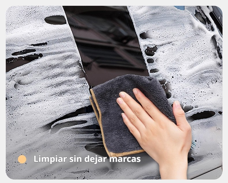 Gamuza suave y absorbente para limpieza de autos