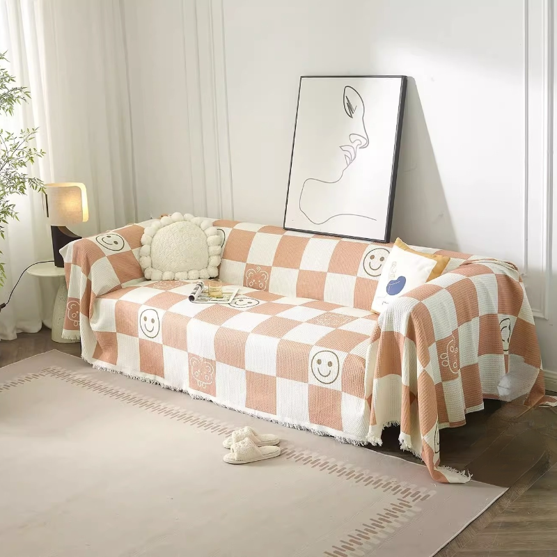 Nordic-Style Sofa Throw