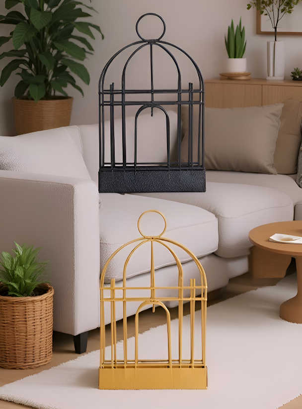 Close-up of sturdy iron construction mosquito coil holder