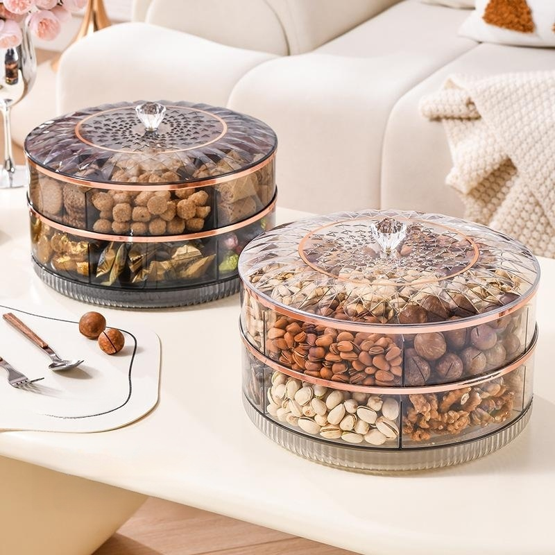 가정용 거실 투명 과일 간식 수납판