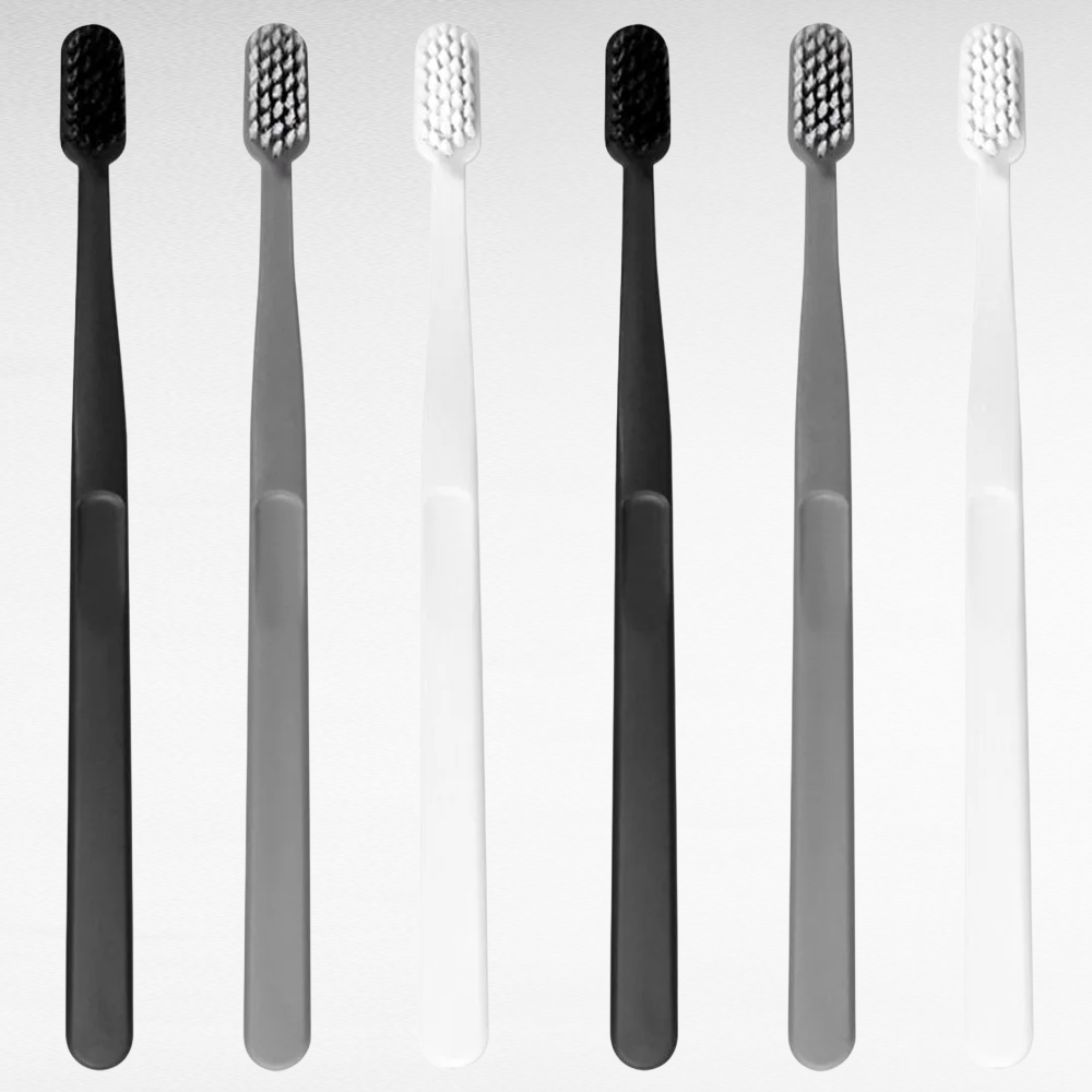 가족 여행용 일본 스타일 마카롱 소프트 칫솔 4개 세트