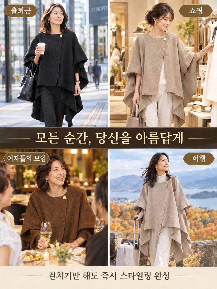 일본 스타일 루즈핏 언밸런스 양면 코트