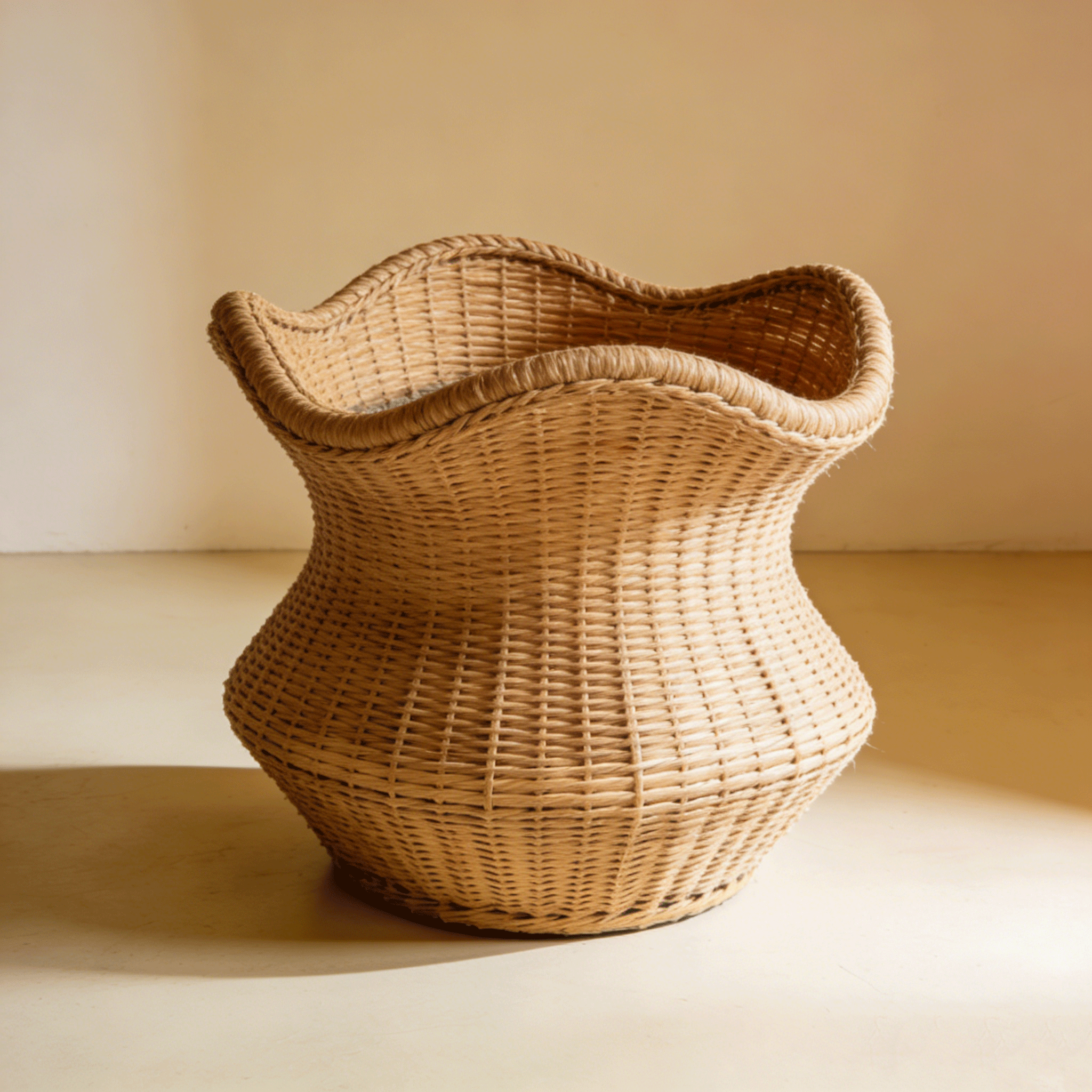 ตะกร้าหวายใส่ของแพ็ค 3 