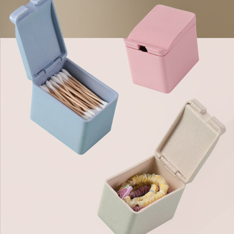 Caja de almacenamiento para hilo dental y bastoncillos
