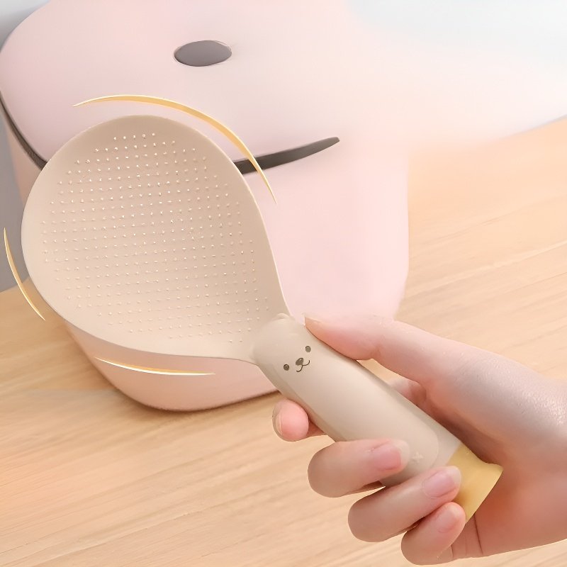 米飯好幫手 立式小熊耐高溫勺