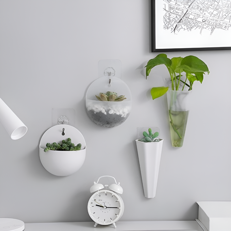 水耕栽培グリーンラディッシュ壁掛けフラワーベース