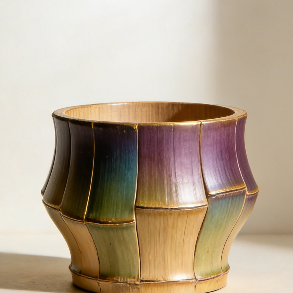 Macetas de madera creativas para el hogar (paquete de 4)
