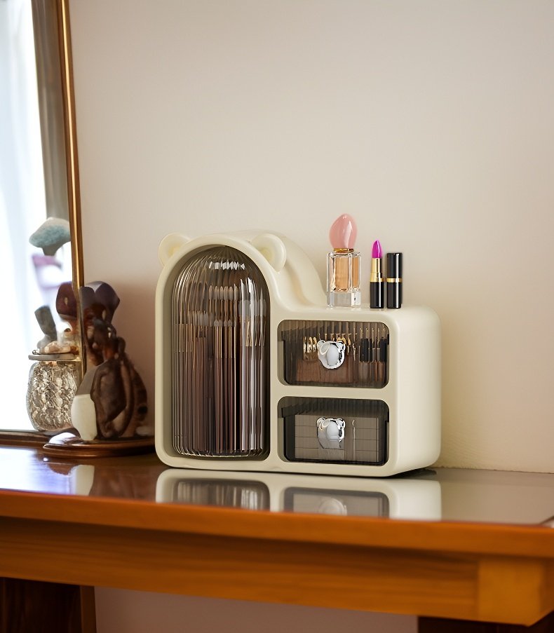 صندوق مكياج دوار لجميع أدوات التجميل