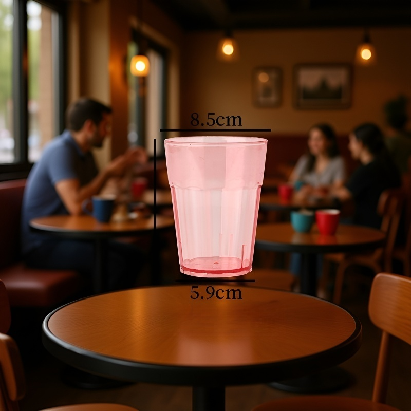 플라스틱 헹굼컵, 투명 음료컵, 튼튼하고 내구성이 뛰어나며 식품 등급입니다.