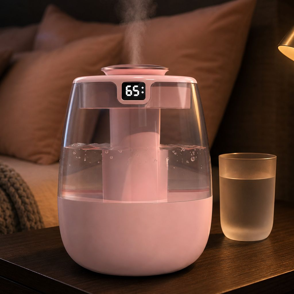 Portable Double Nozzle Humidifier, USB Powered, Suitable for Multiple Scenarios