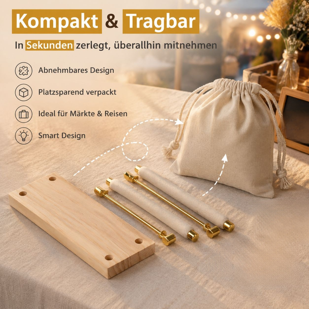  ein- oder zweilagiges Design, Massivholz, geeignet als Fotorequisite