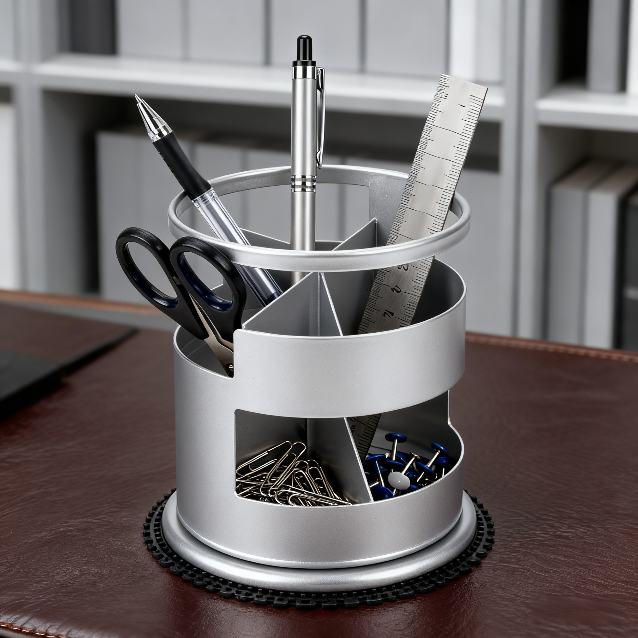 스테인리스 스틸 연필꽂이