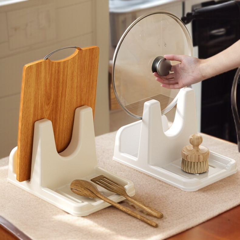 다용도 가정용 수납선반 주방 스탠드 거치대 물빠짐선반 다용도 도마수납선반 냄비뚜껑선반 냄비삽선반