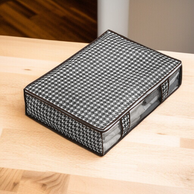 침대 밑 이불 수납함 방진 부직포 수납 파우치 대용량 이불 주머니 수납함 투명 옷 수납함