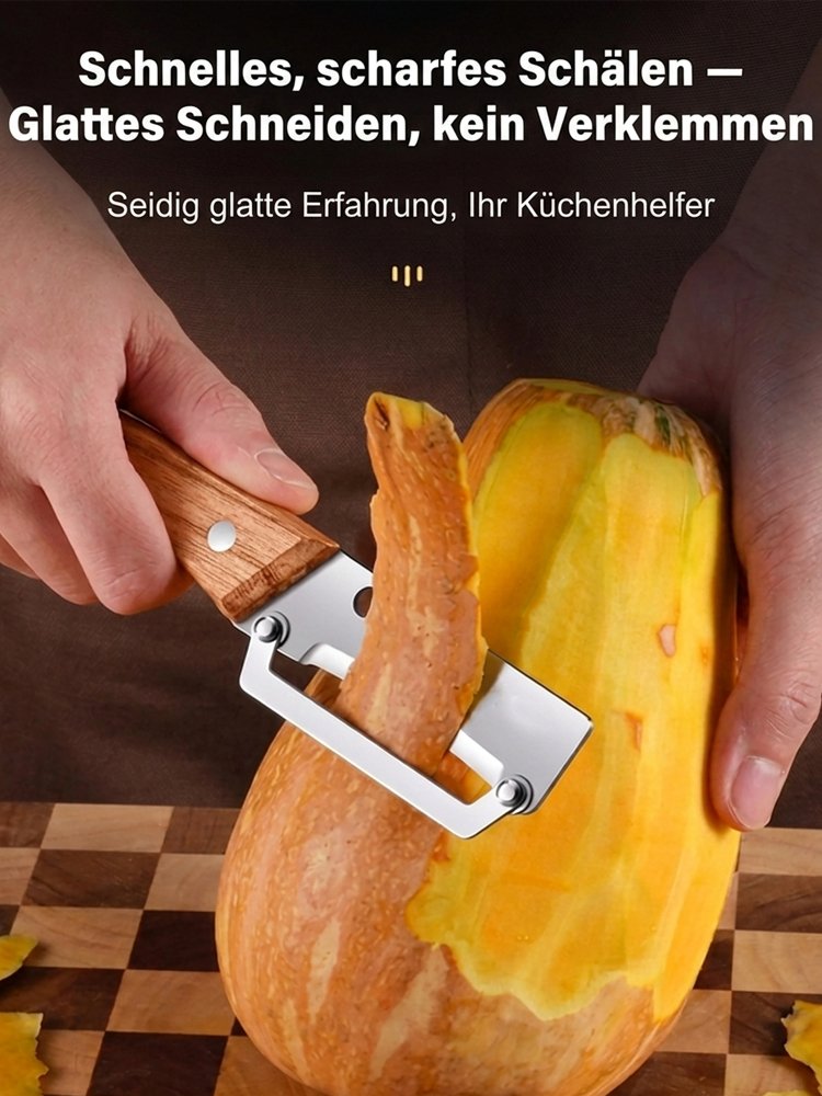 Neuer multifunktionaler Sparschäler mit Holzgriff Capybara