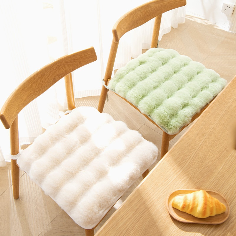 Winter Thick Velvet Rabbit Student Seat Cushion Warm Pad