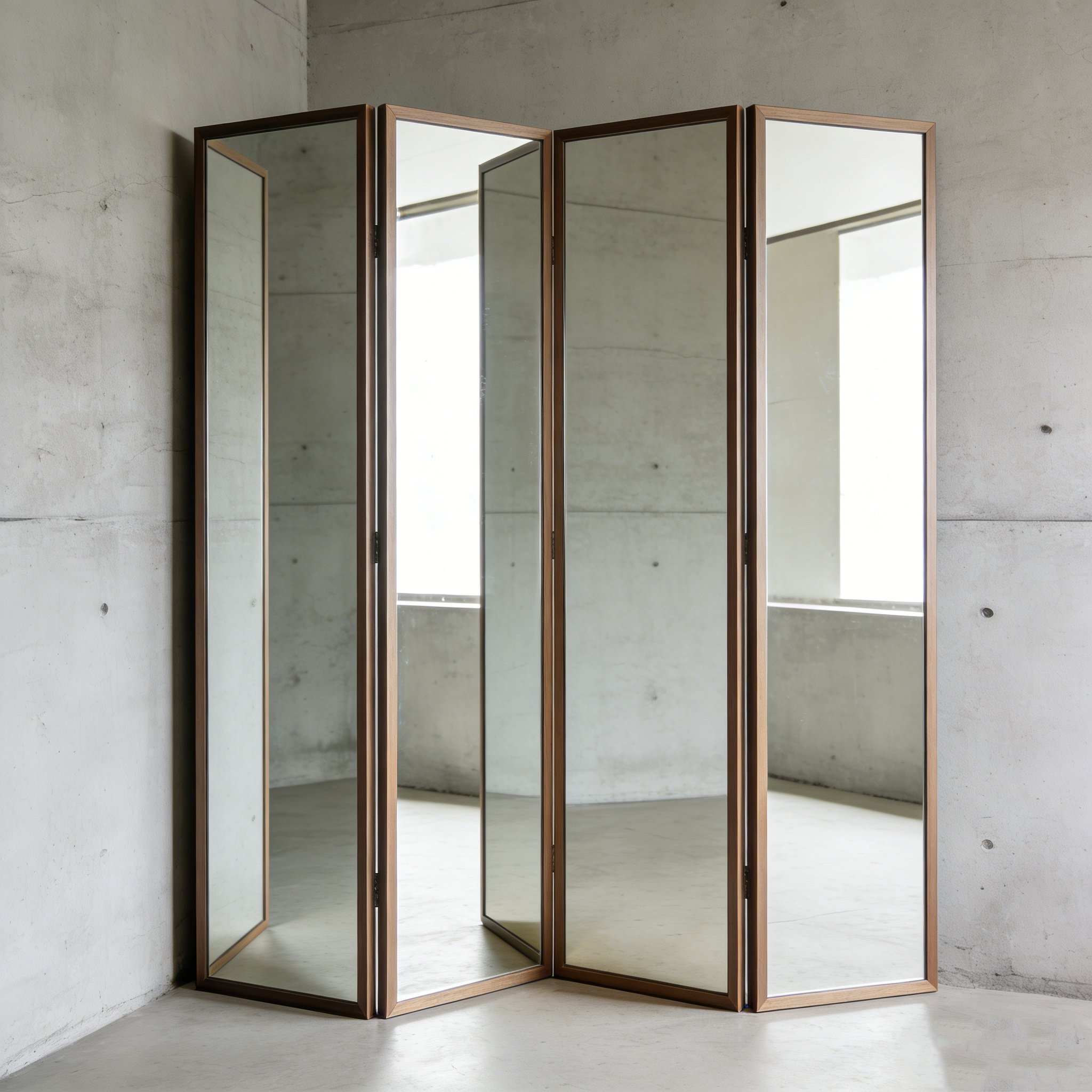  ミラー折りたたみパーテーション