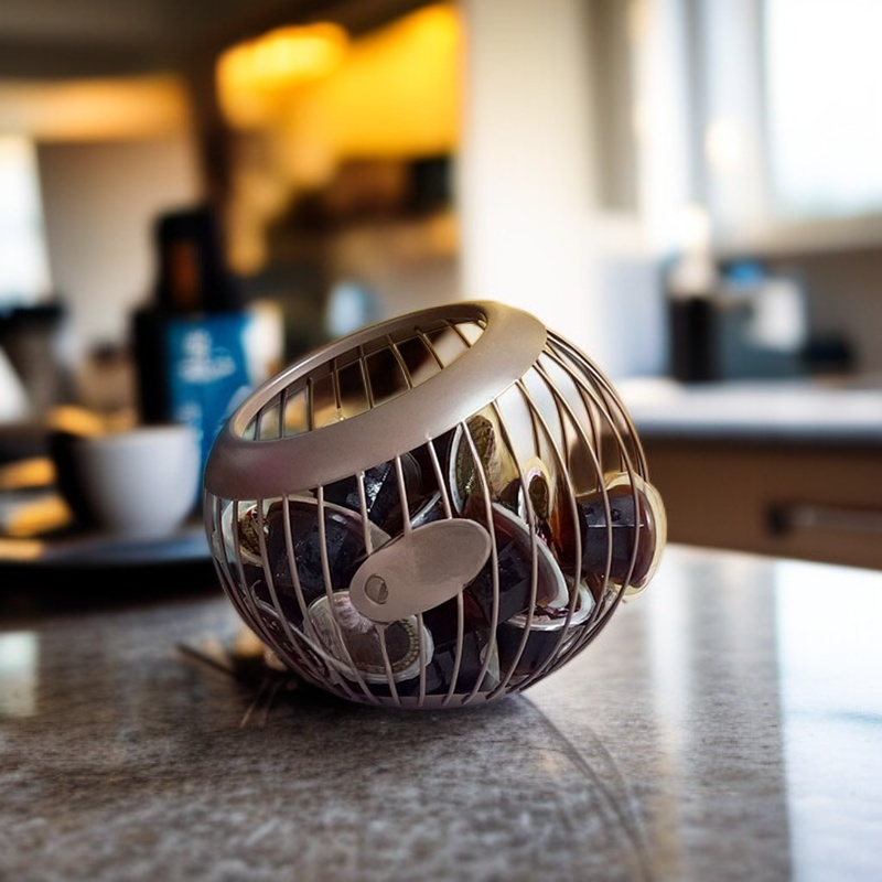 ชั้นวางแคปซูลกาแฟสไตล์วินเทจ ที่วางถ้วยกาแฟ สำหรับใช้ในบ้านและคาเฟ่