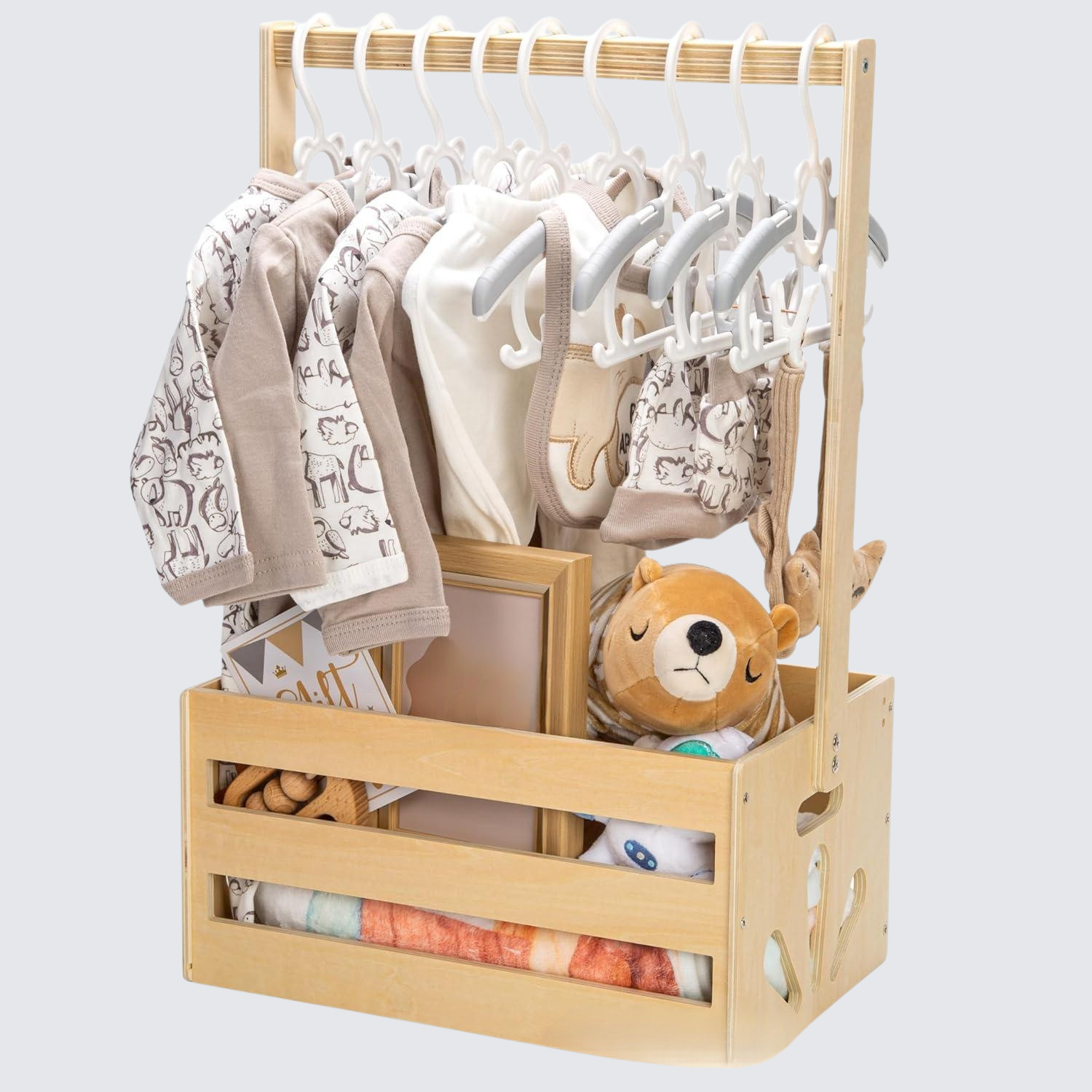 木質嬰兒用品收納箱