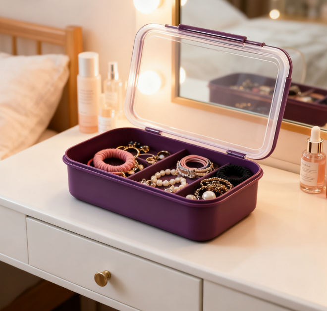  กล่องพลาสติกเก็บอาหารแบบมีฝาปิด (แพ็ค 5 ชิ้น)