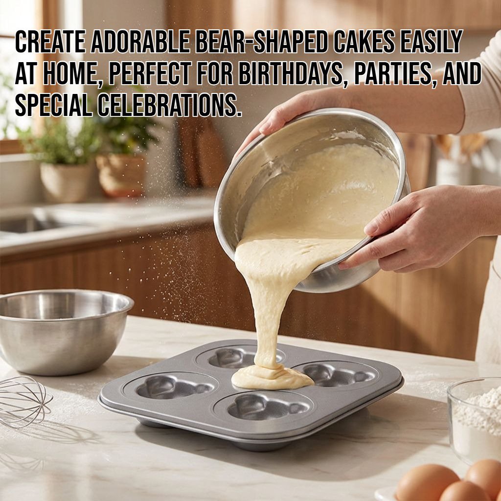 Cartoon Bear Cake Baking Mold