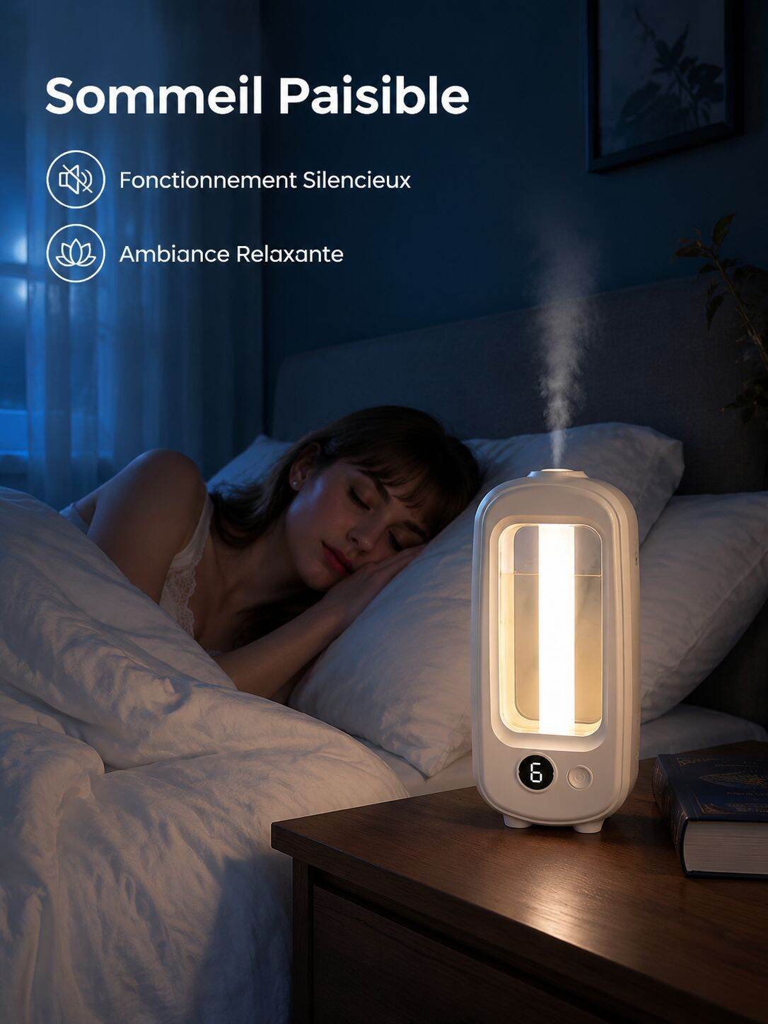 Diffuseur d'arômes intelligent avec humidificateur