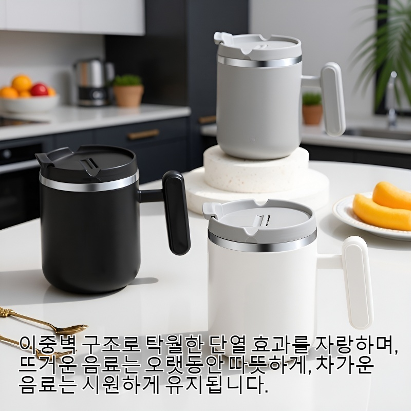 스테인리스 스틸 이중벽 단열 커피컵